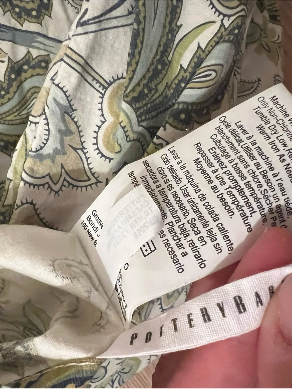 Pottery Barn Charlie Paisley king Duvet Cover set & 2 king shams cottage core
